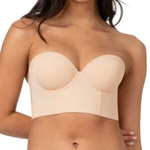 Lively Low Back Strapless in Toasted Almond, Size 34C​​